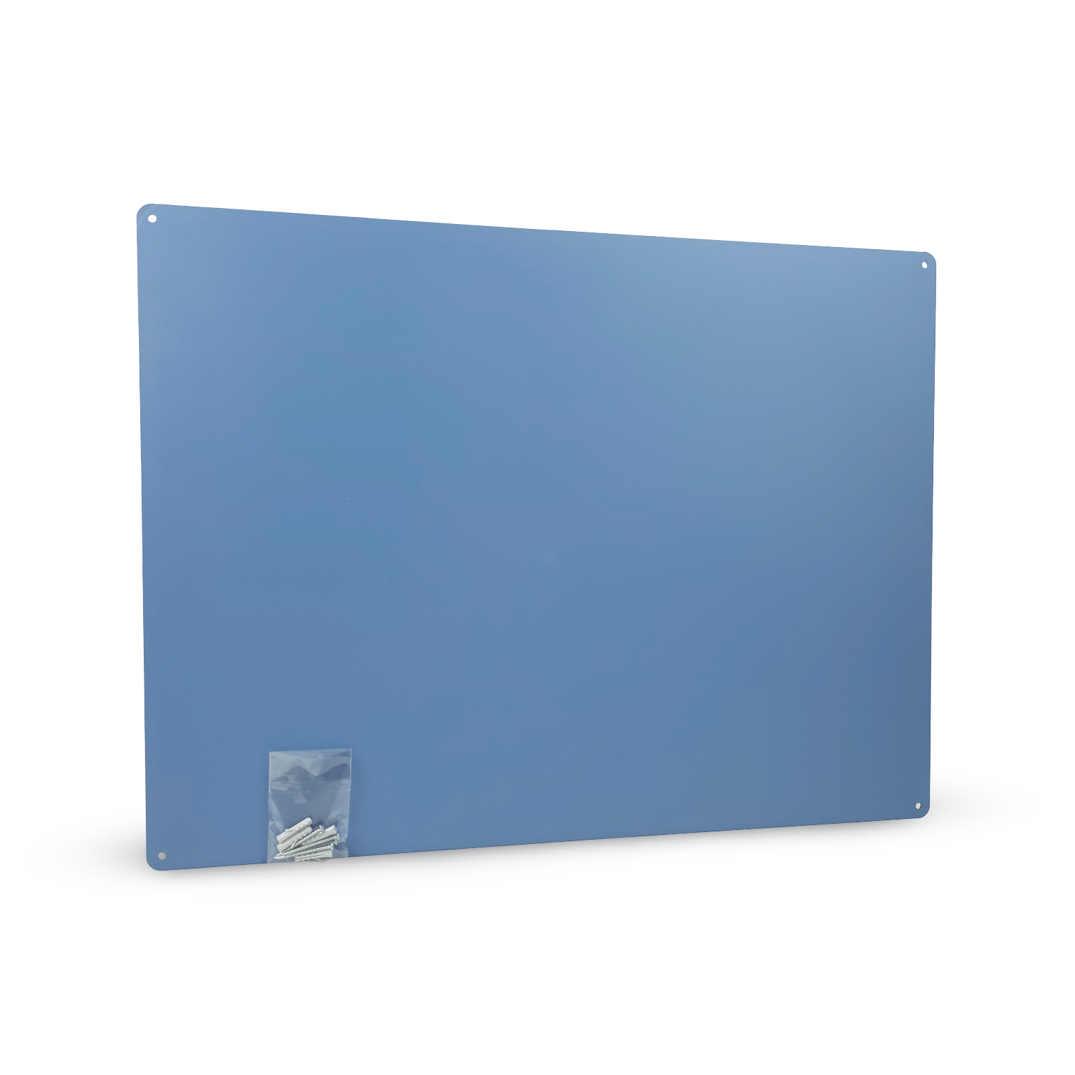 Lavagna Magnetica da Parete in Metallo - Azzurro Goffrato